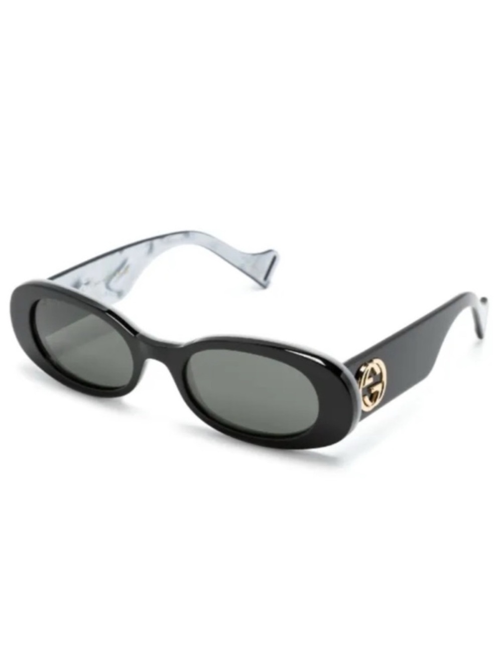 Gucci Black & Gold Logo Sunglasses - Authentic!